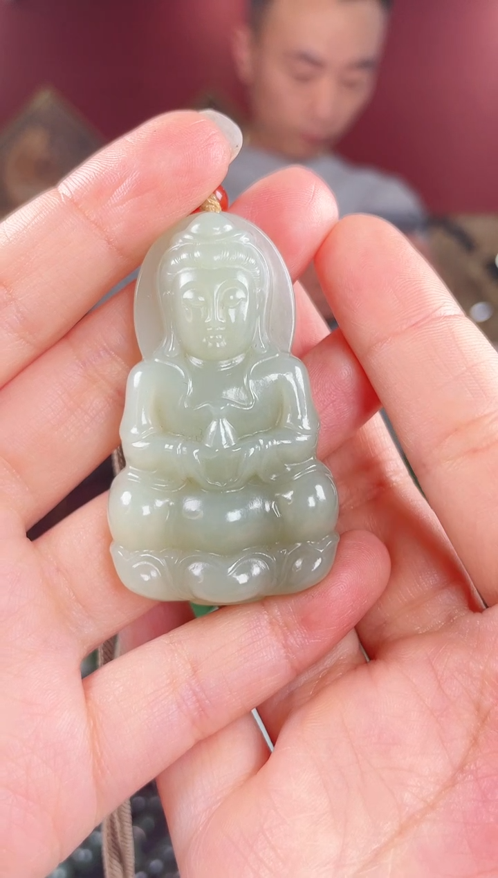 【闪购商品】和田玉颈饰未镶嵌净瓶观音