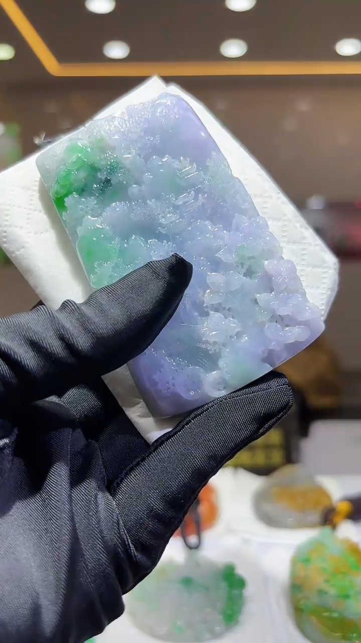 未镶嵌定制翡翠33/1227/C/山水