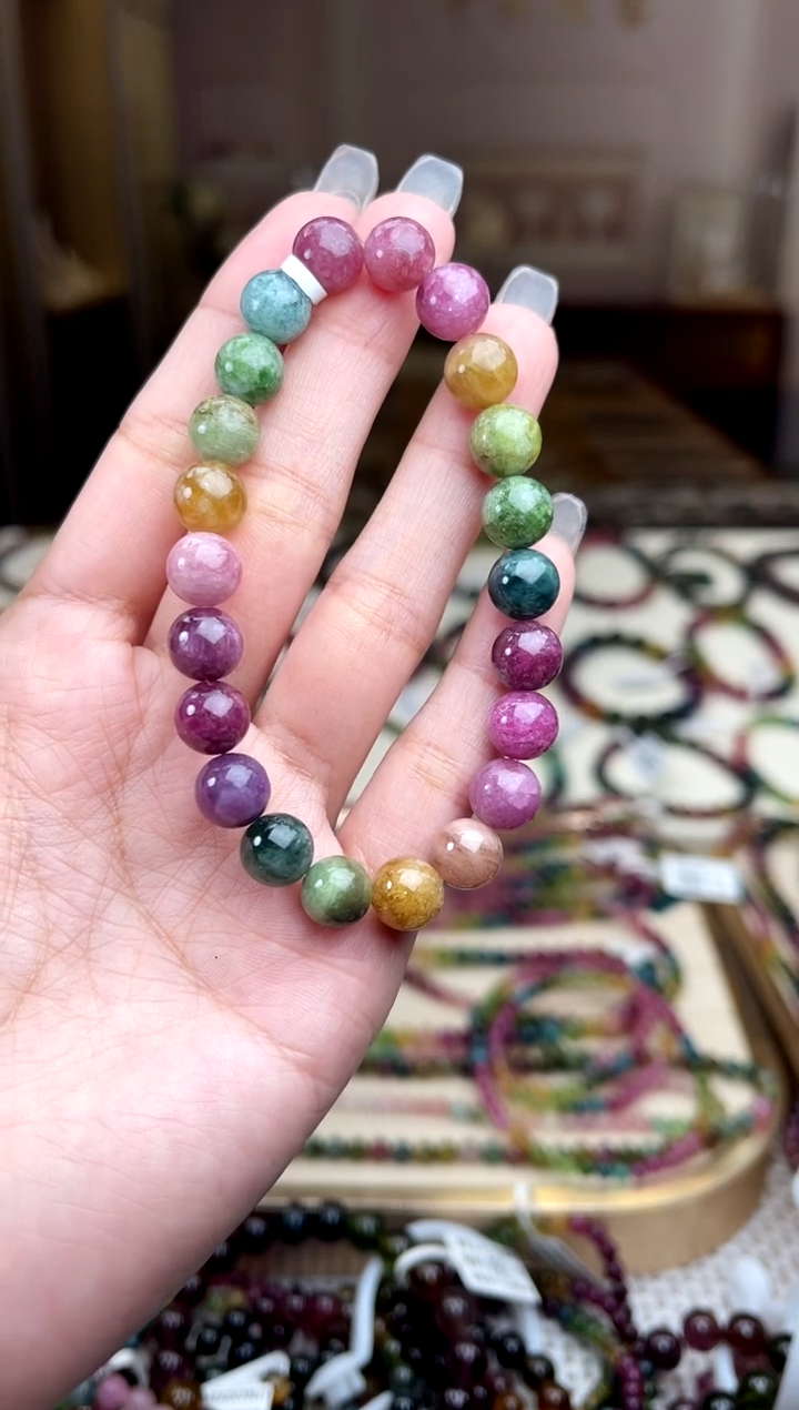 【闪购商品】碧玺/未镶嵌8mm+碧玺单圈多样性发货