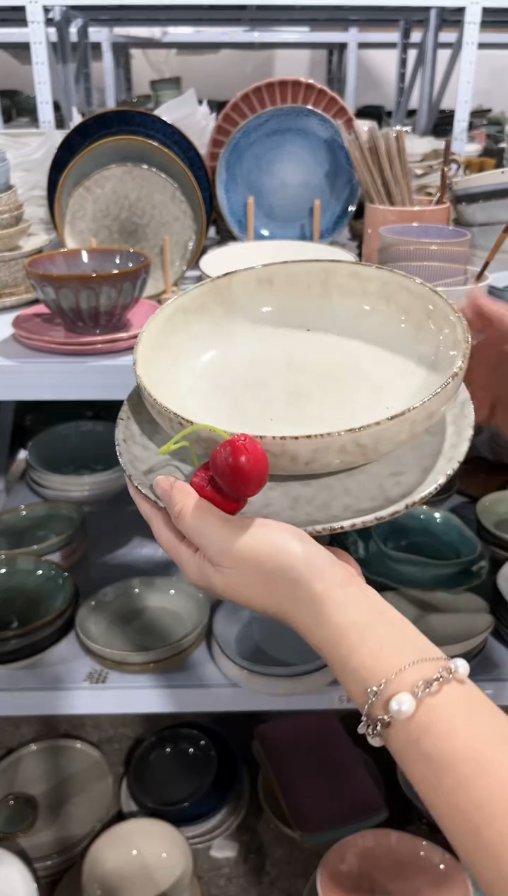 【闪购商品】瓷片外贸尾货瑕疵满20包邮X 小盘加深盘