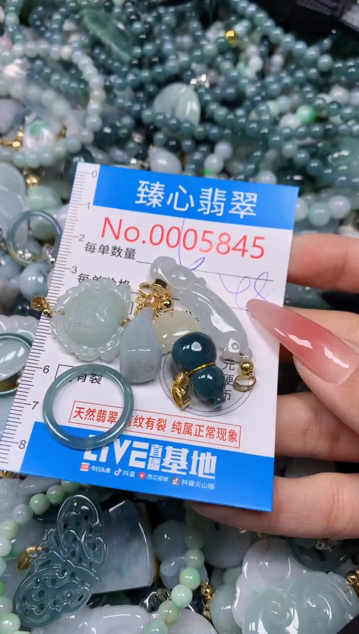 【闪购商品】翡翠颈饰未镶嵌含绳0005845