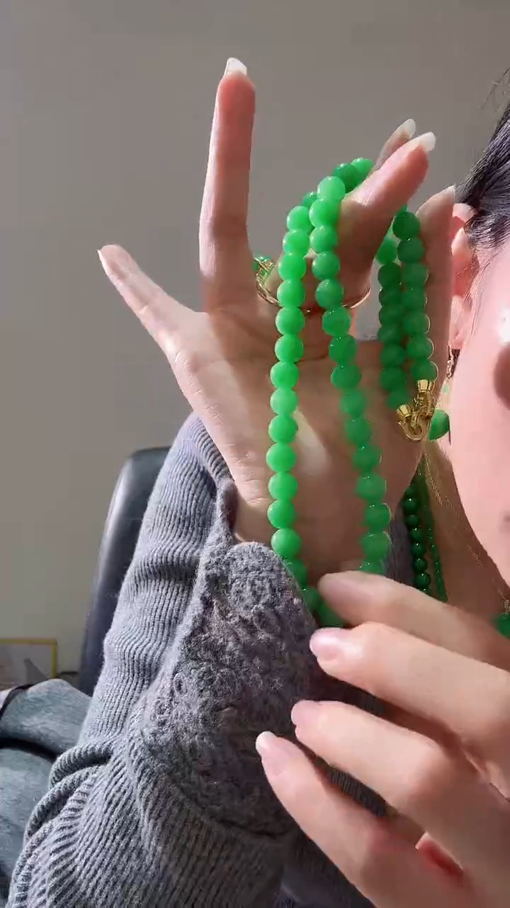 颈饰未镶嵌翡翠甜8项链