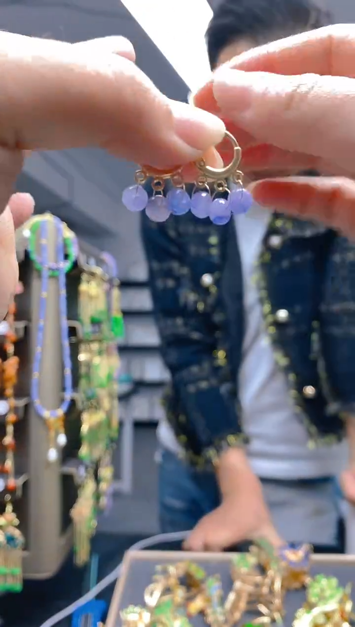 【闪购商品】翡翠耳饰合金0320翡翠耳包