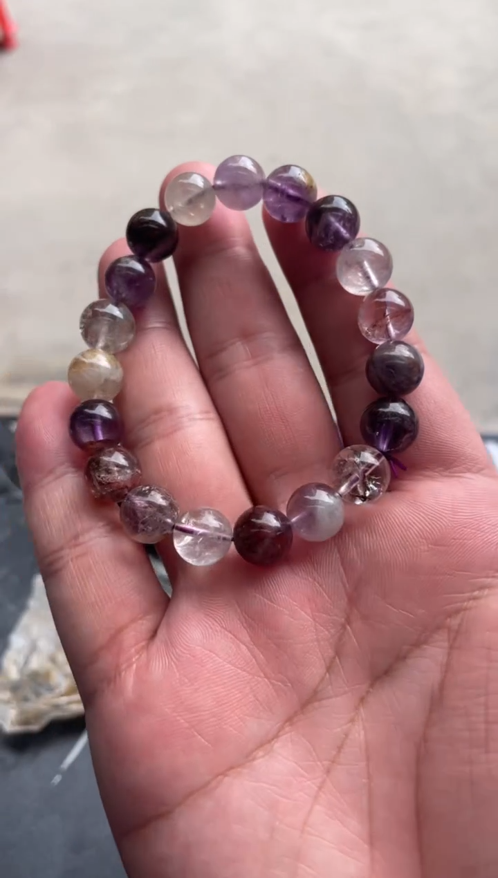 【闪购商品】水晶卡10mm+未镶嵌天然极光23手串拍3单99发1