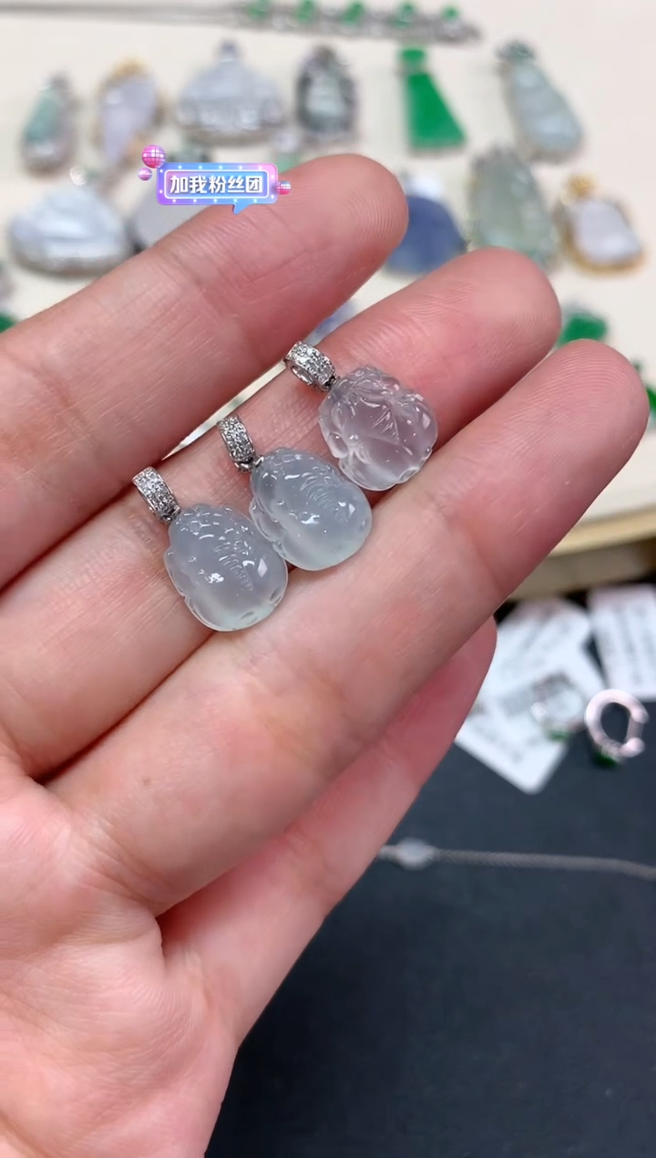 【闪购商品】翡翠吊坠(不含链)18K金镶嵌Q159|980|多样性发其一