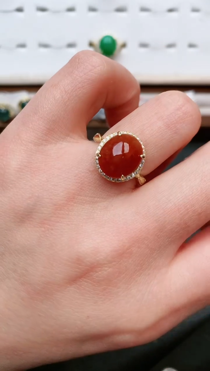 【闪购商品】翡翠戒指银S925镶嵌....