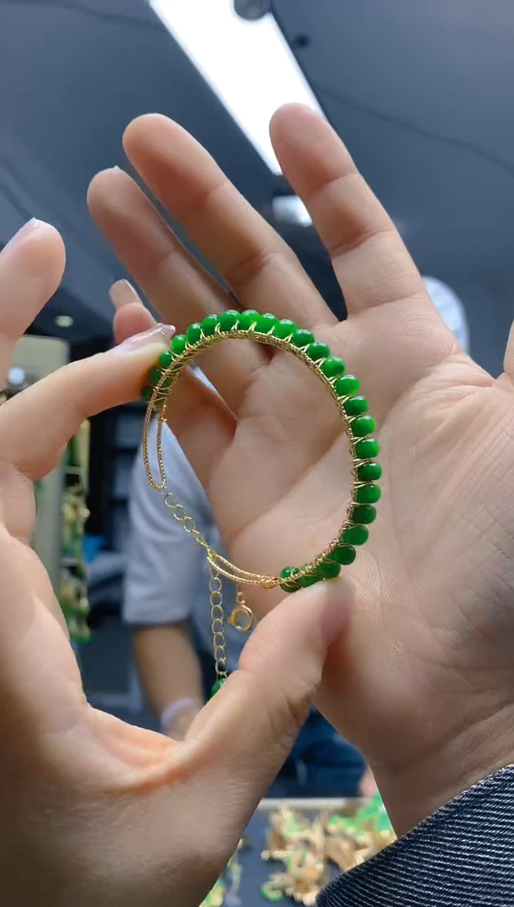 【闪购商品】翡翠耳饰合金0332翡翠手镯
