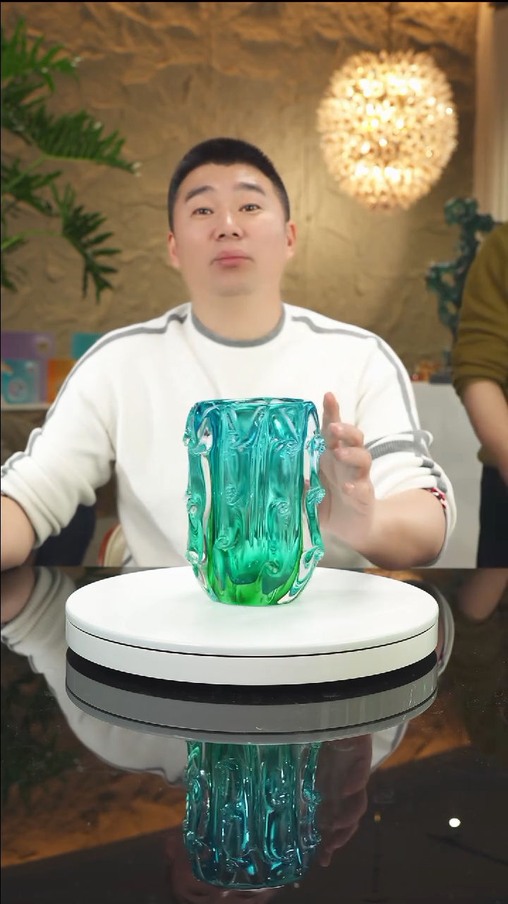 【闪购商品】瓷片福利蓝绿花瓶