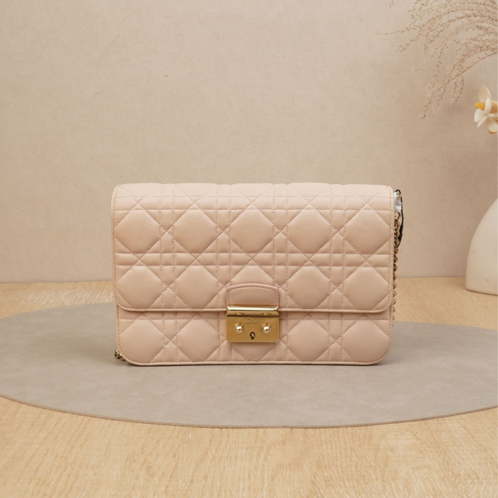 95新 DIOR/迪奥 迪奥missdior链条包woc米金羊皮/DS042851