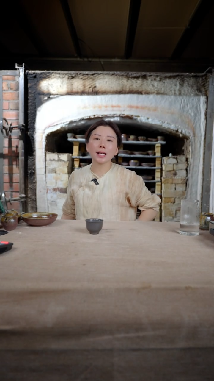 茶杯紫砂柴烧主人杯1