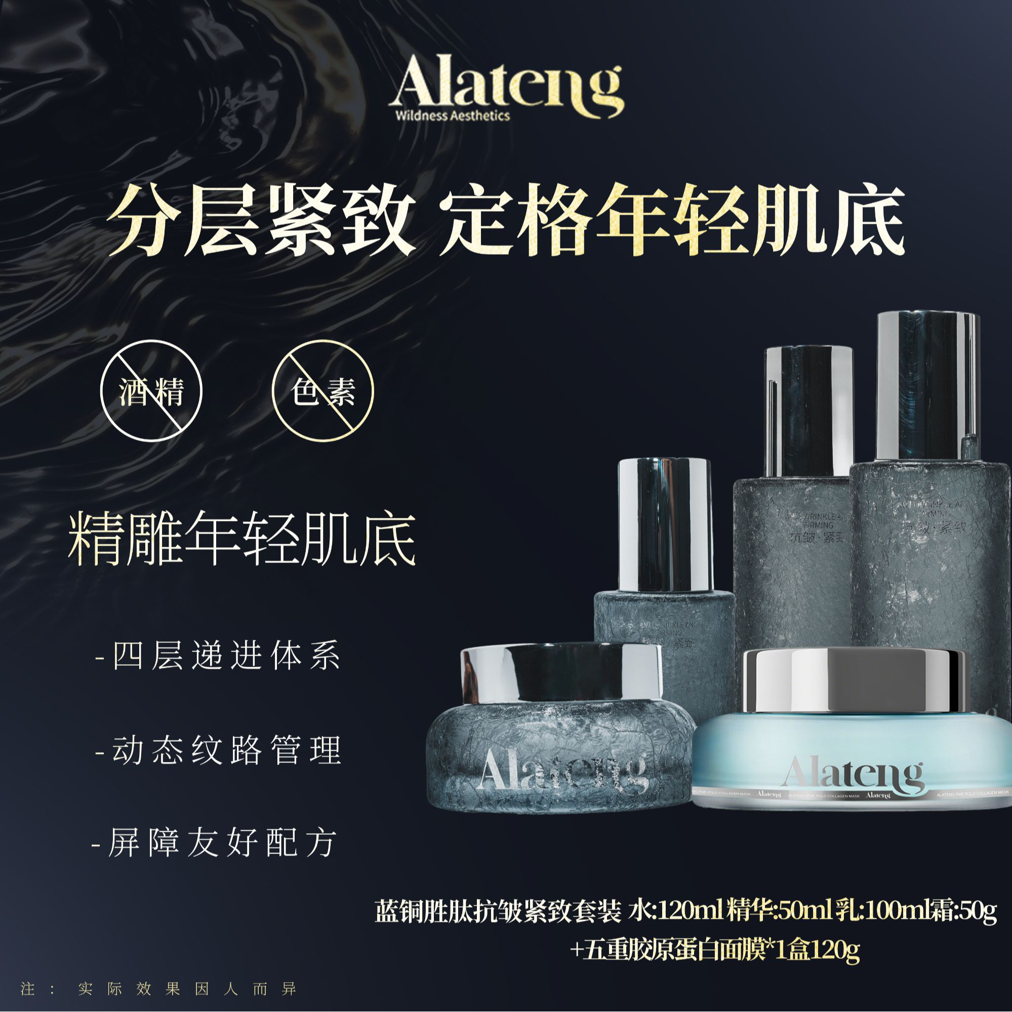 【阿拉腾同款】蓝铜胜肽四件套 抗皱紧致/保湿补水-满亿