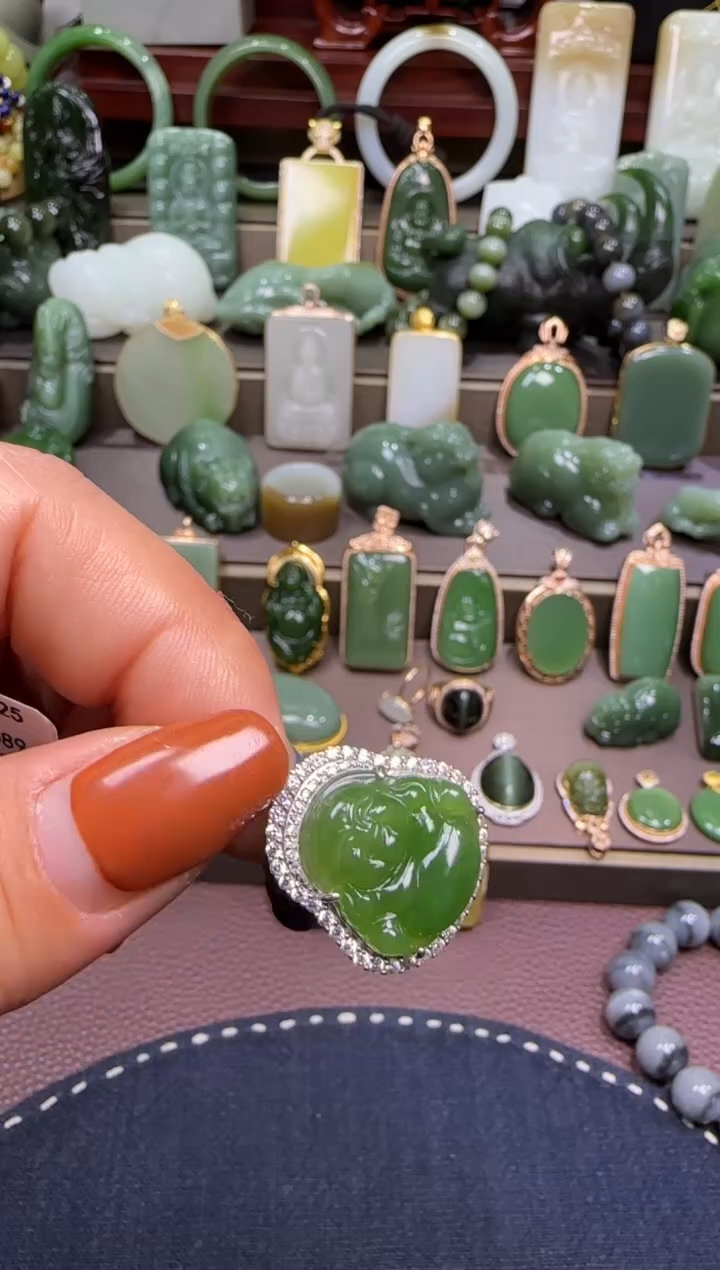 【闪购商品】和田玉【宏钰珠宝0117】29银S925镶嵌·