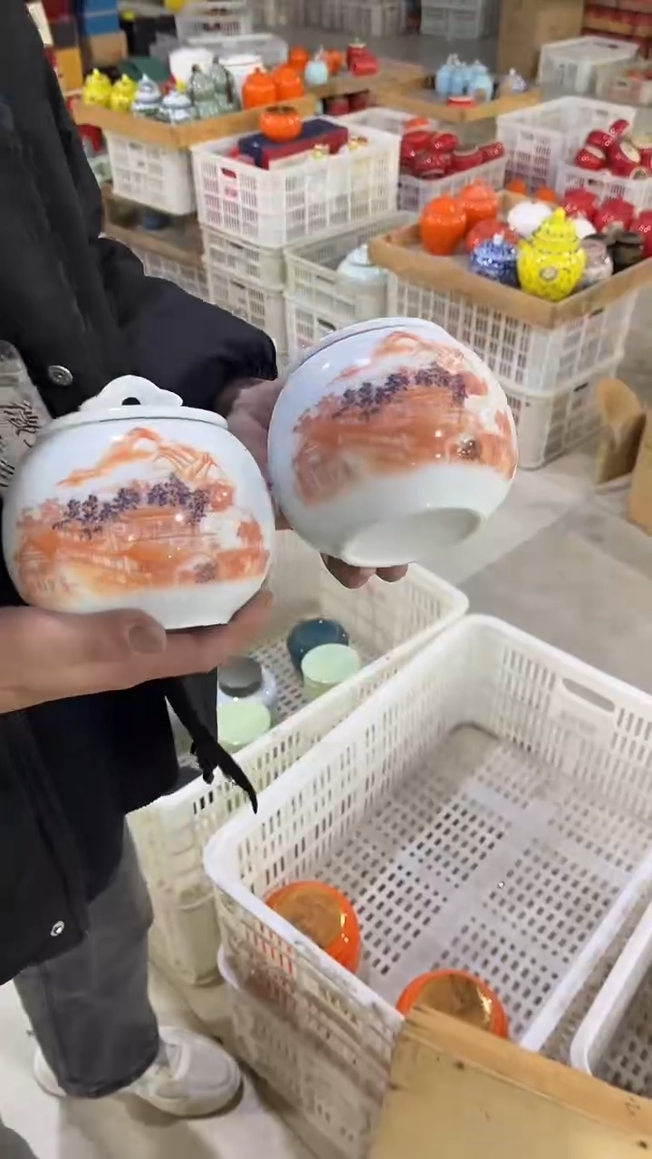 【闪购商品】摆件陶瓷茶叶罐存储罐密封罐