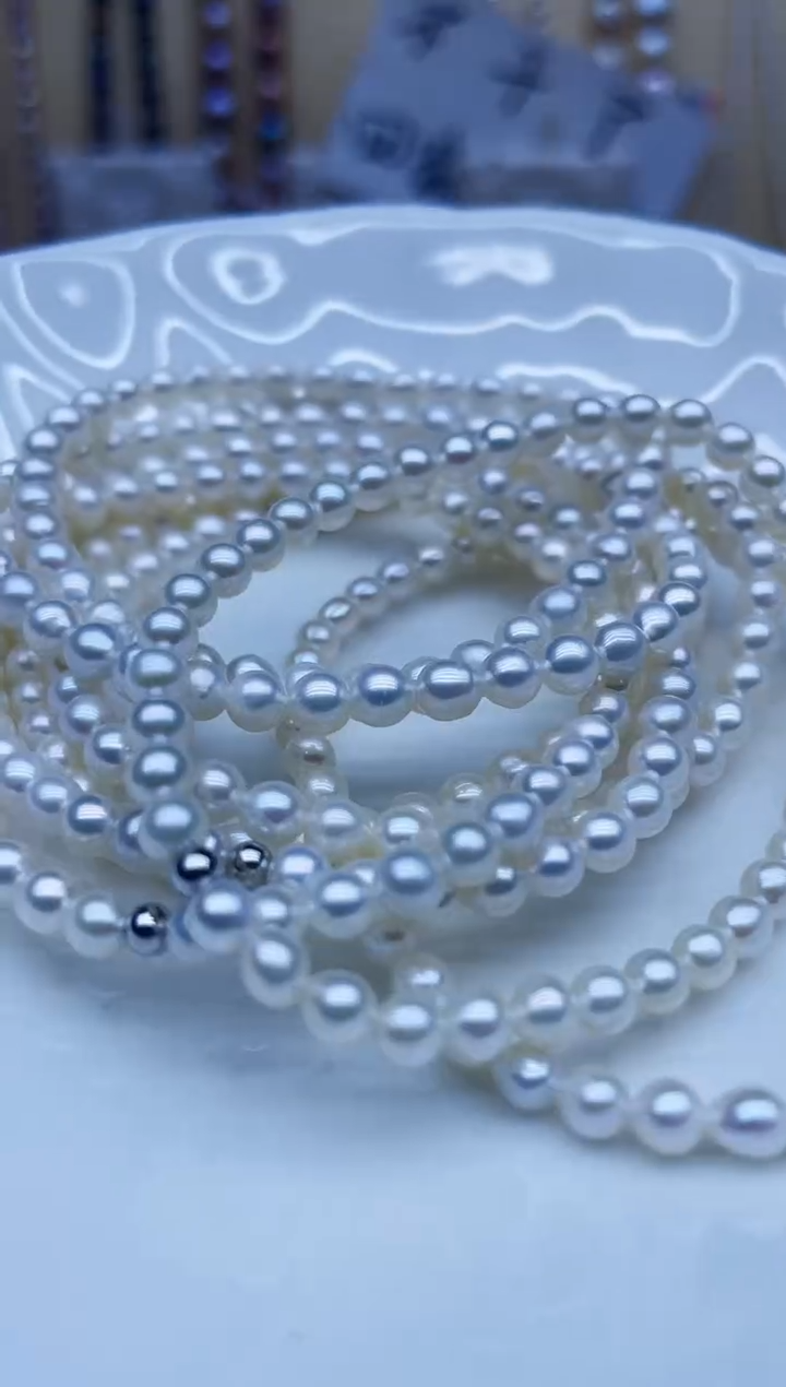 未镶嵌手链淡水珍珠手链多样性发其一