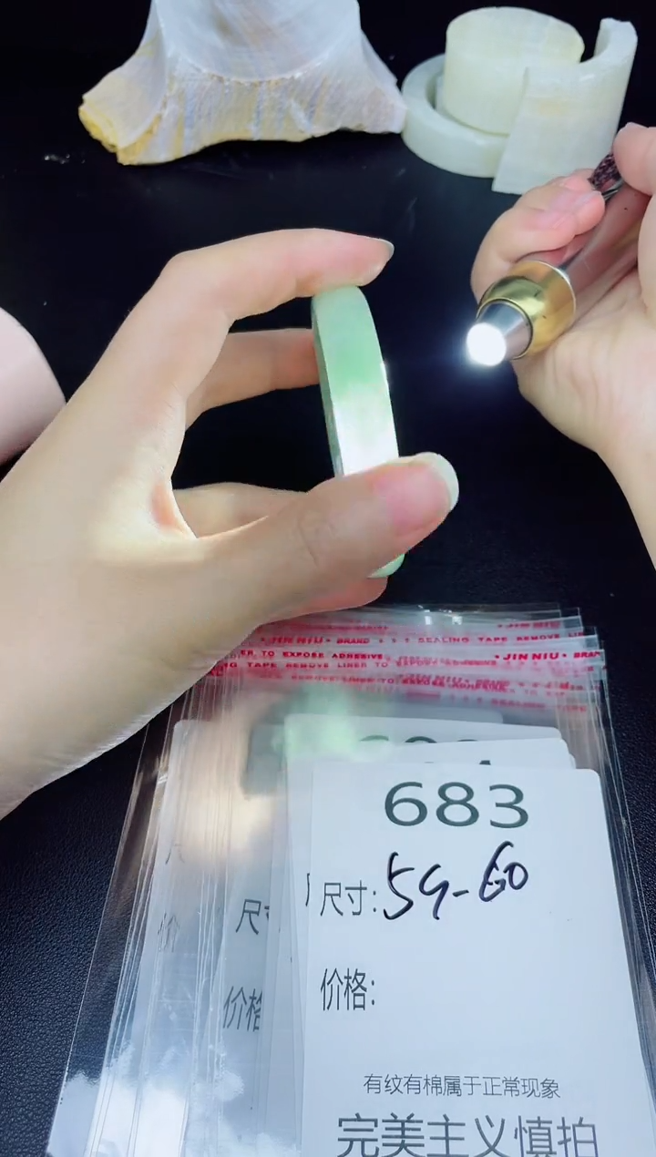 未镶嵌手镯翡翠683