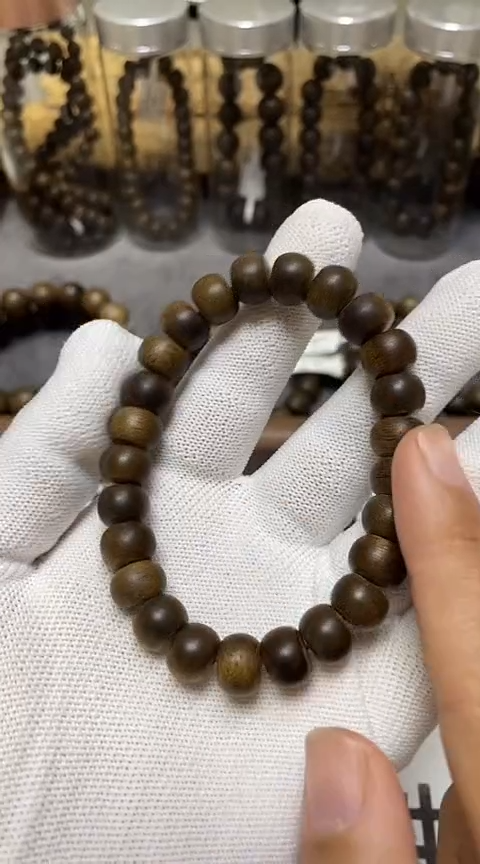 【闪购商品】沉香手串柬埔寨金丝菩萨棋沉香1.0规格沉水级算盘