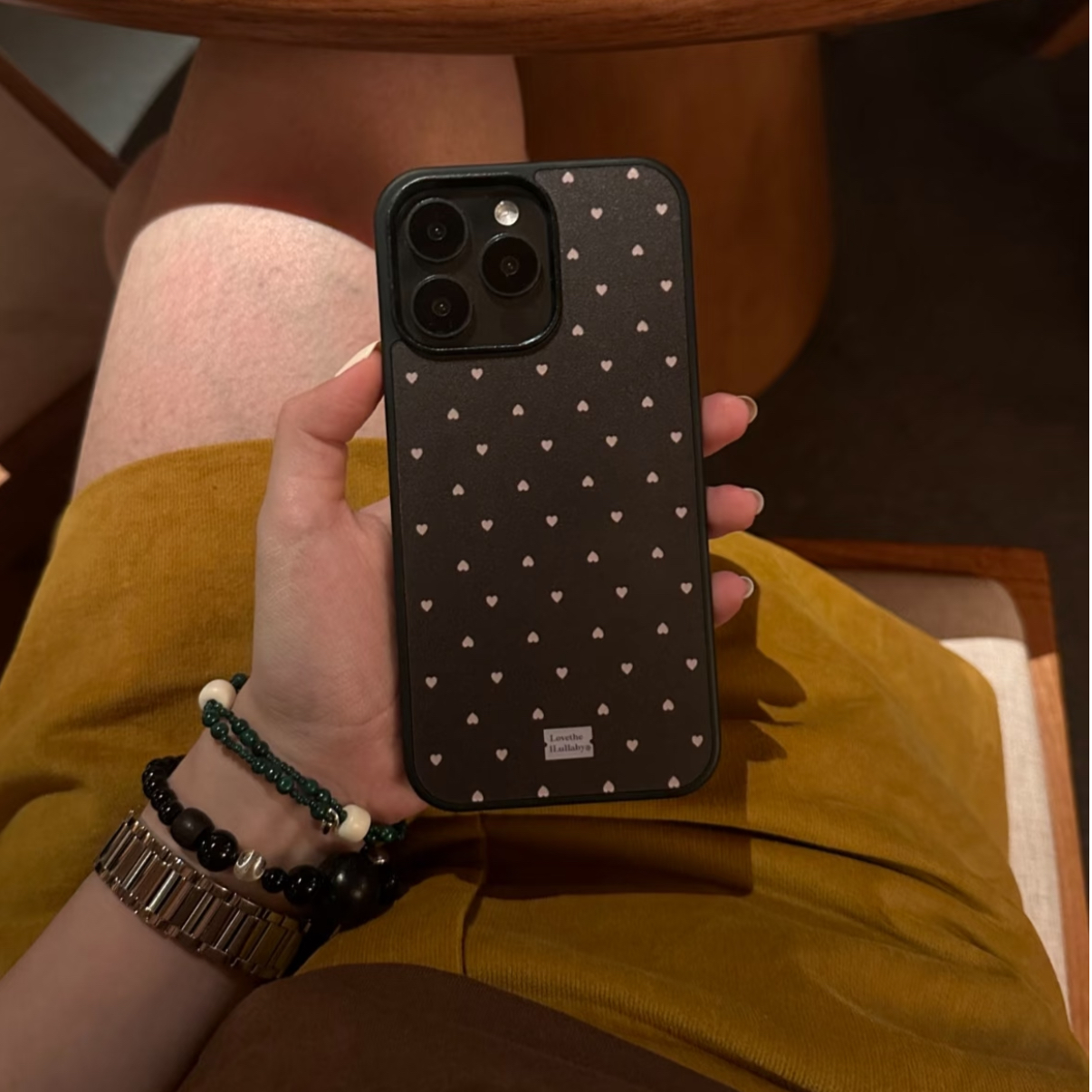 男女简约满屏小爱心适用苹果16pro/iPhone15p/14手机壳13防摔情侣
