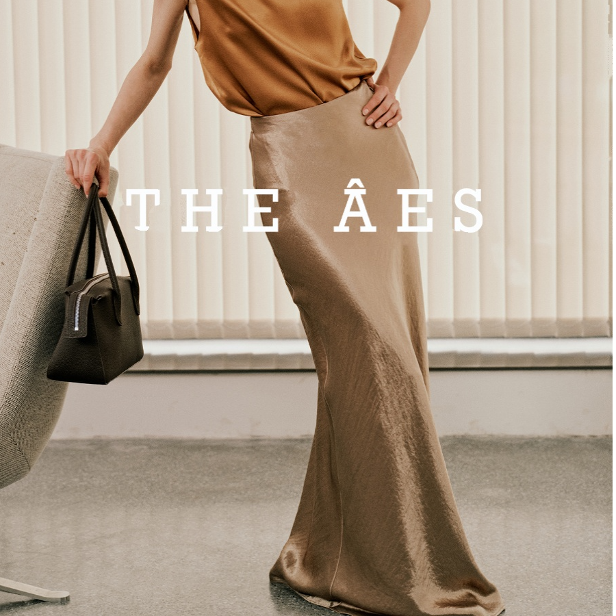 安上THE AES｜日本进口卓越Naia醋酸斜裁 烟火褶皱鱼尾半裙半身裙