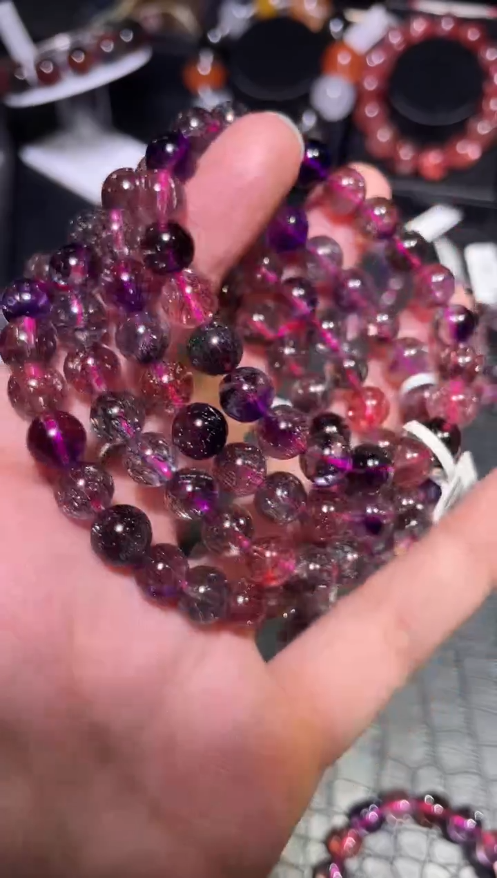 【闪购商品】水晶手链未镶嵌极光单圈A8（多样性发其一）