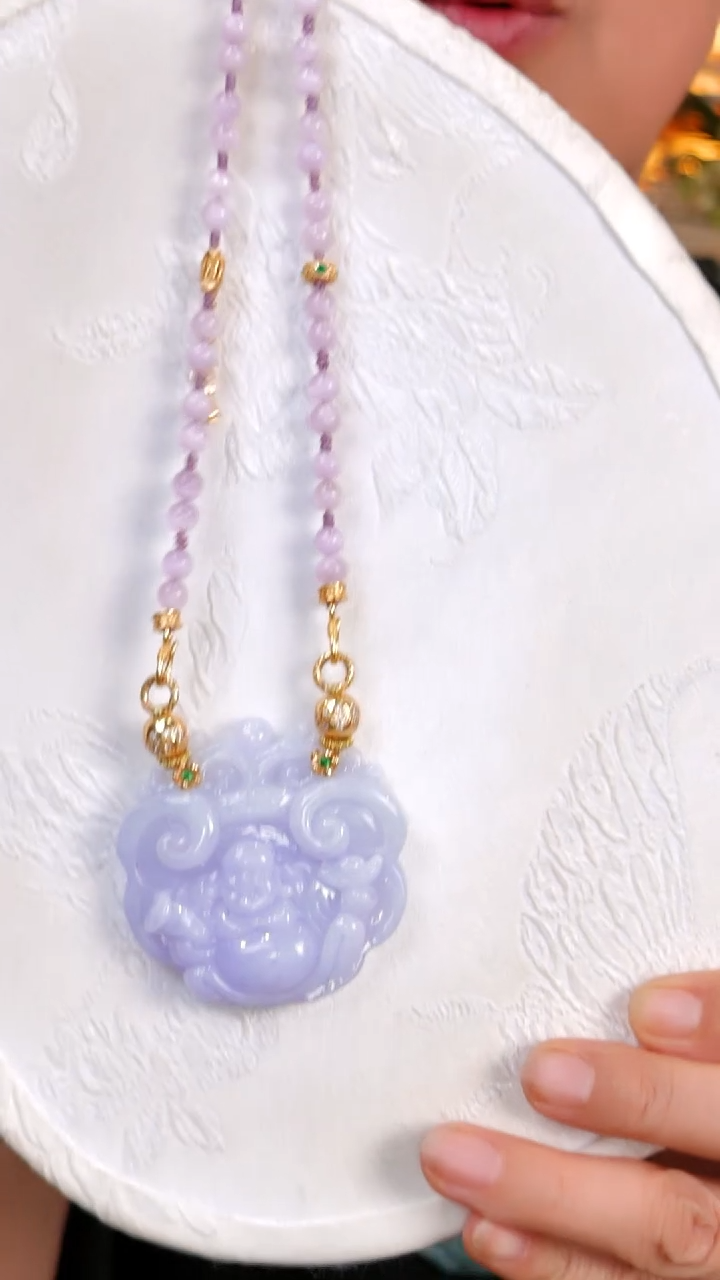 颈饰未镶嵌翡翠国风