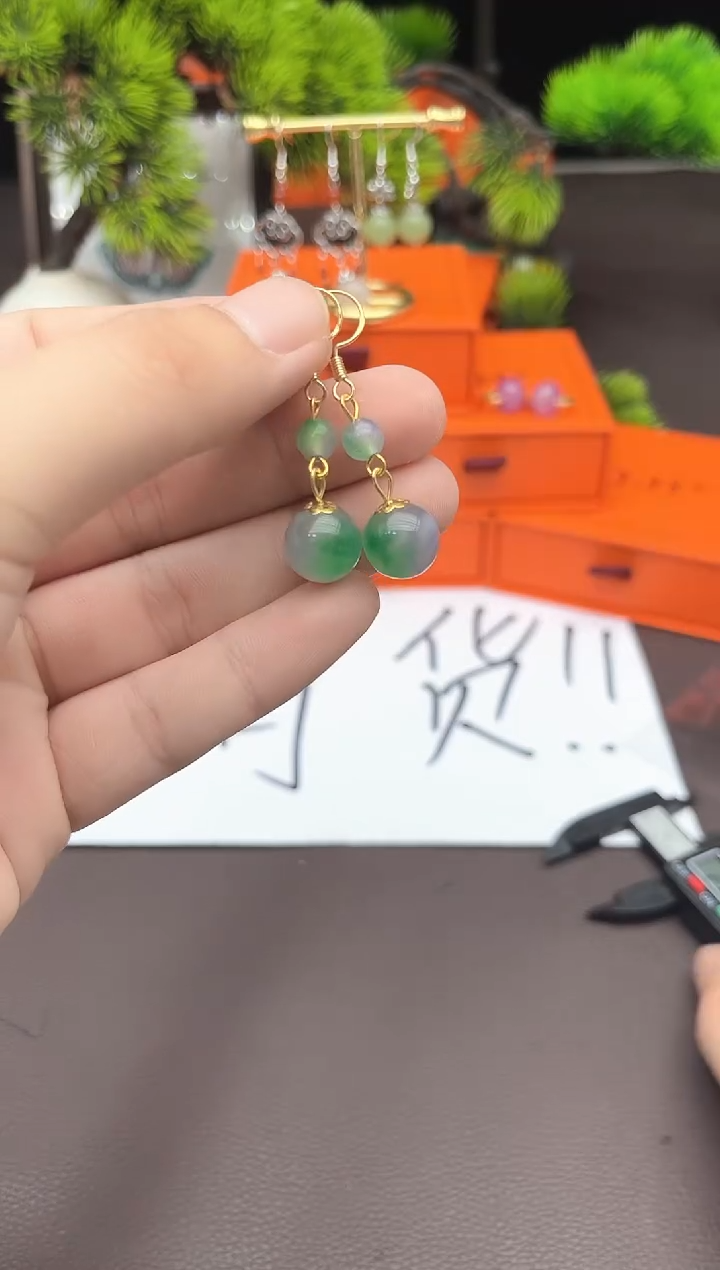 【闪购商品】玛瑙/玉髓耳钉银S925镶嵌309000