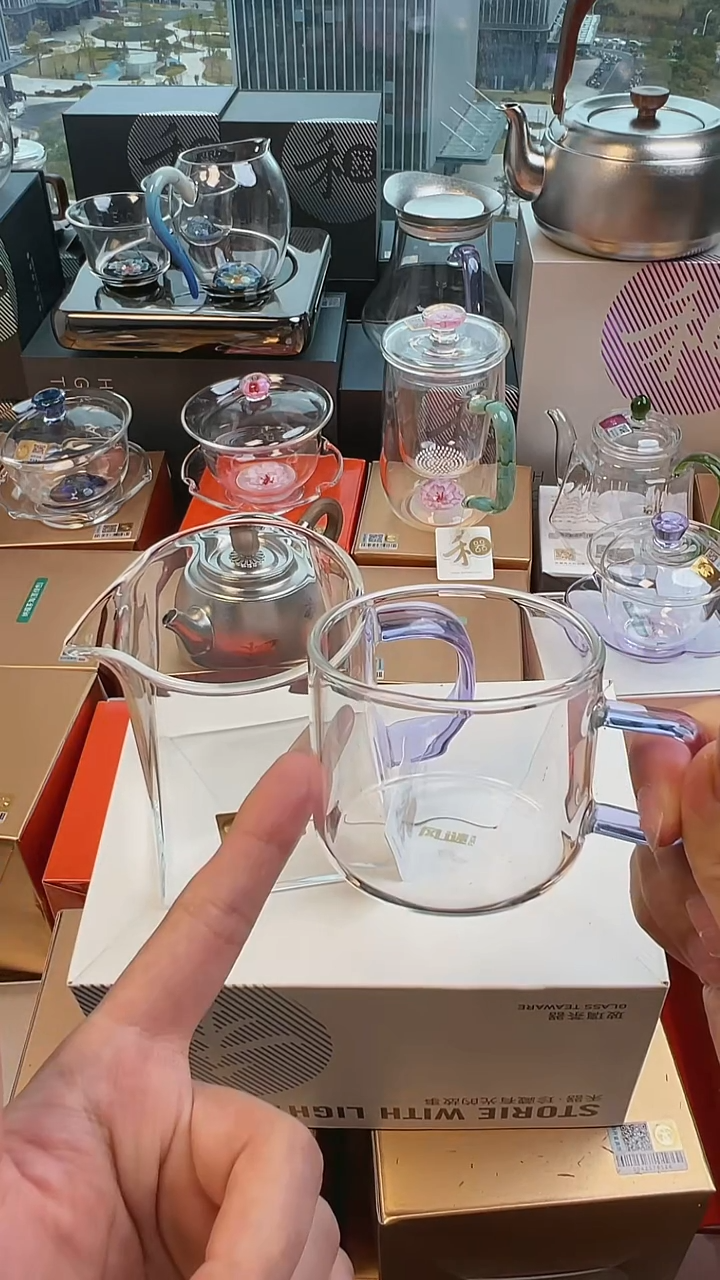 @@禾器瀚然茶海浅紫色+清禾杯浅紫色单个