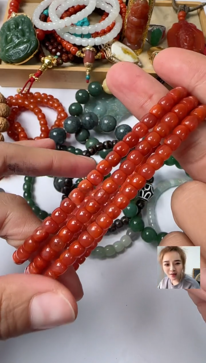 【闪购商品】南红玛瑙手串未镶嵌南红玛瑙长串