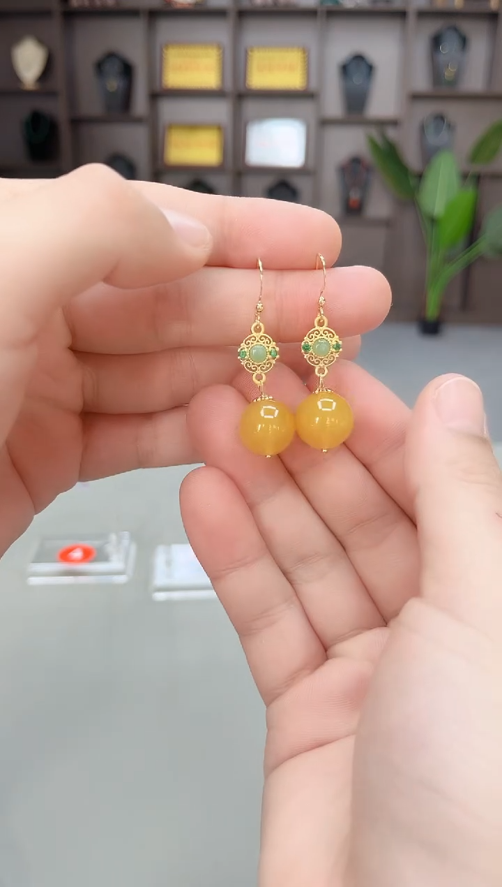 未镶嵌耳饰玛瑙/玉髓202000