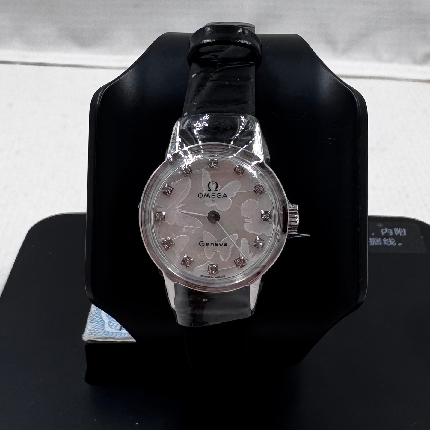 95新 Omega/欧米茄 手动机械表后镶钻盘20带10/256101871