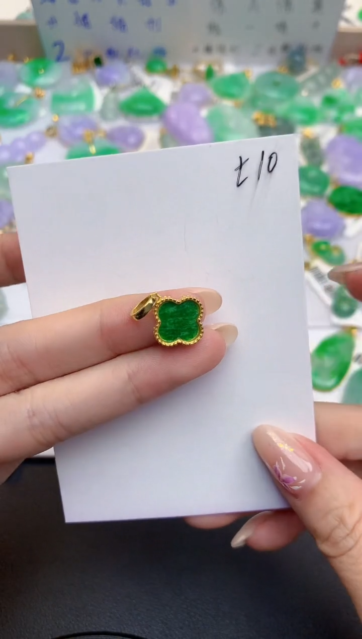 颈饰未镶嵌翡翠天然缅甸A货翡翠