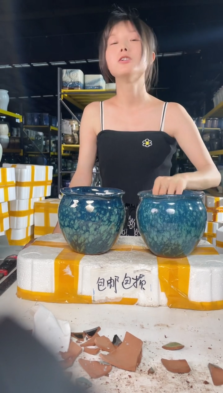 宜兴紫砂粗陶花盆15/16