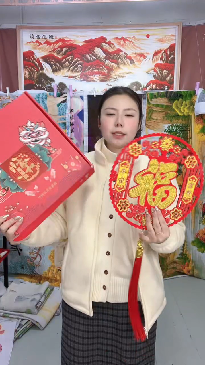 棉 2个   贴好的  钻石画  