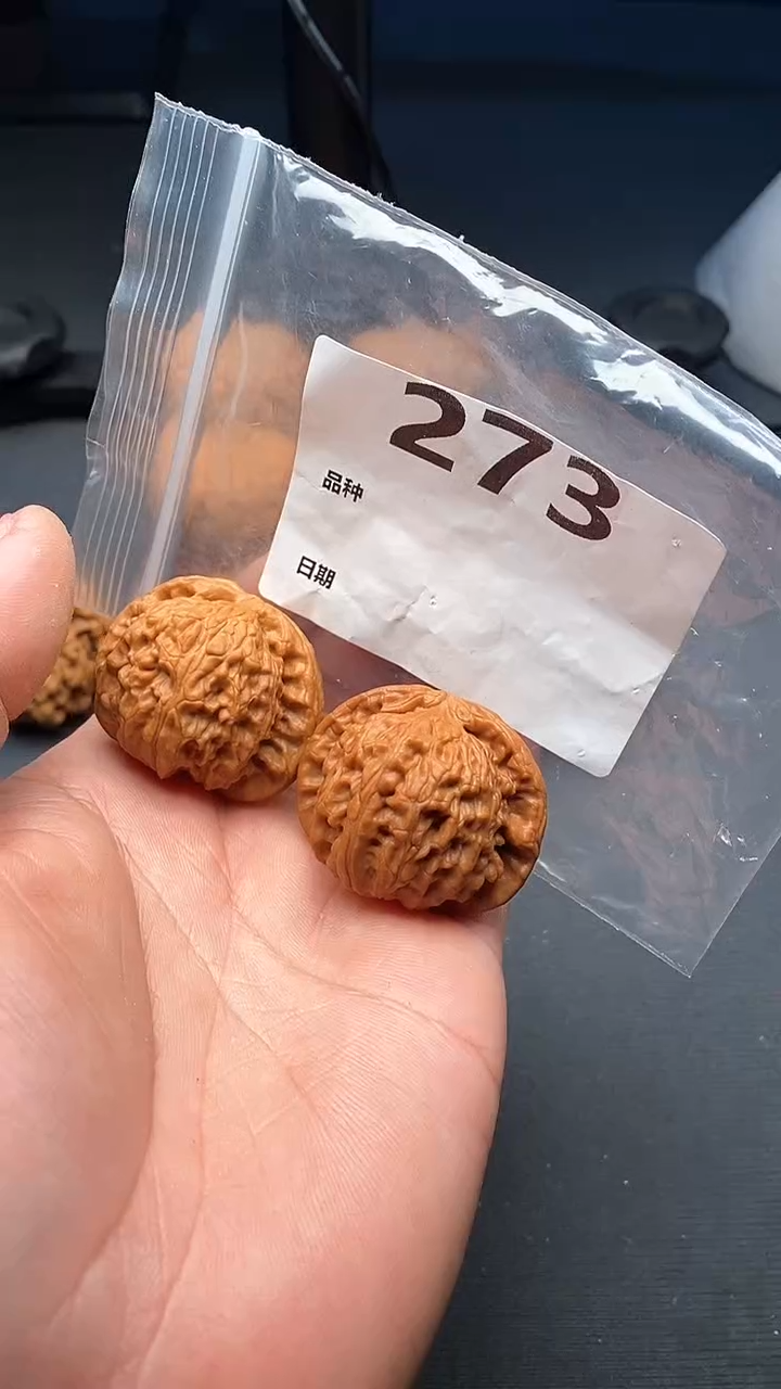 【闪购商品】文玩核桃吊坠273号41尺寸全品闷白