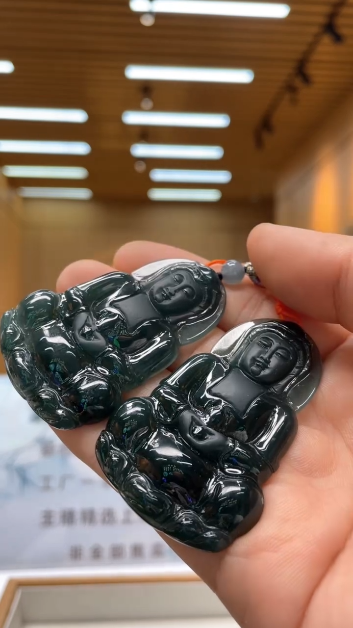 翡翠未镶嵌颈饰多样性发货（只发一件）x12