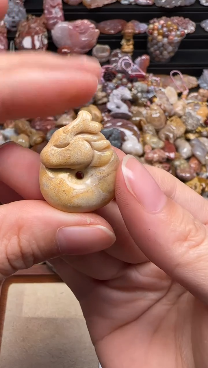 【闪购商品】硅化珊瑚（珊瑚玉）颈饰未镶嵌161