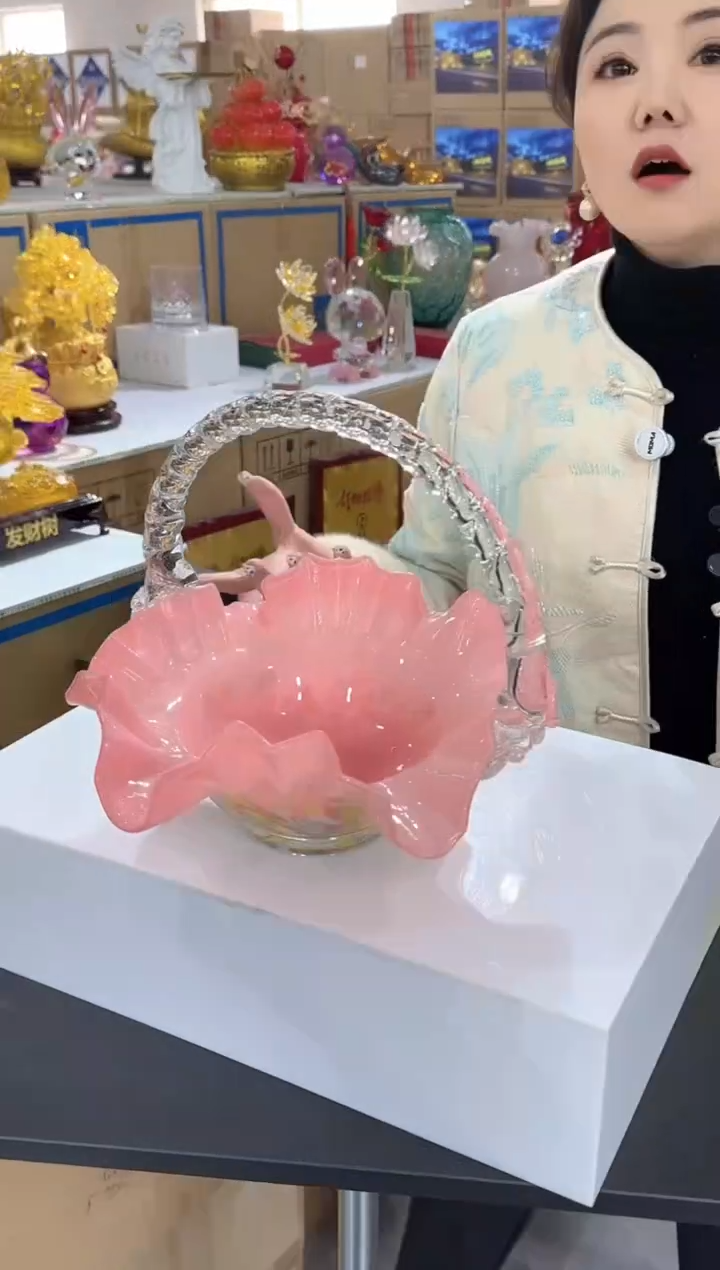 【闪购商品】琉璃椿野花瓶花器早Q-21