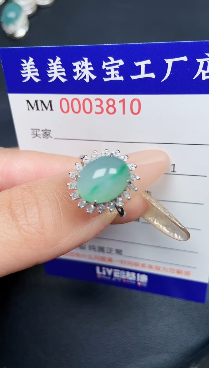 【闪购商品】翡翠颈饰银S925镶嵌3810