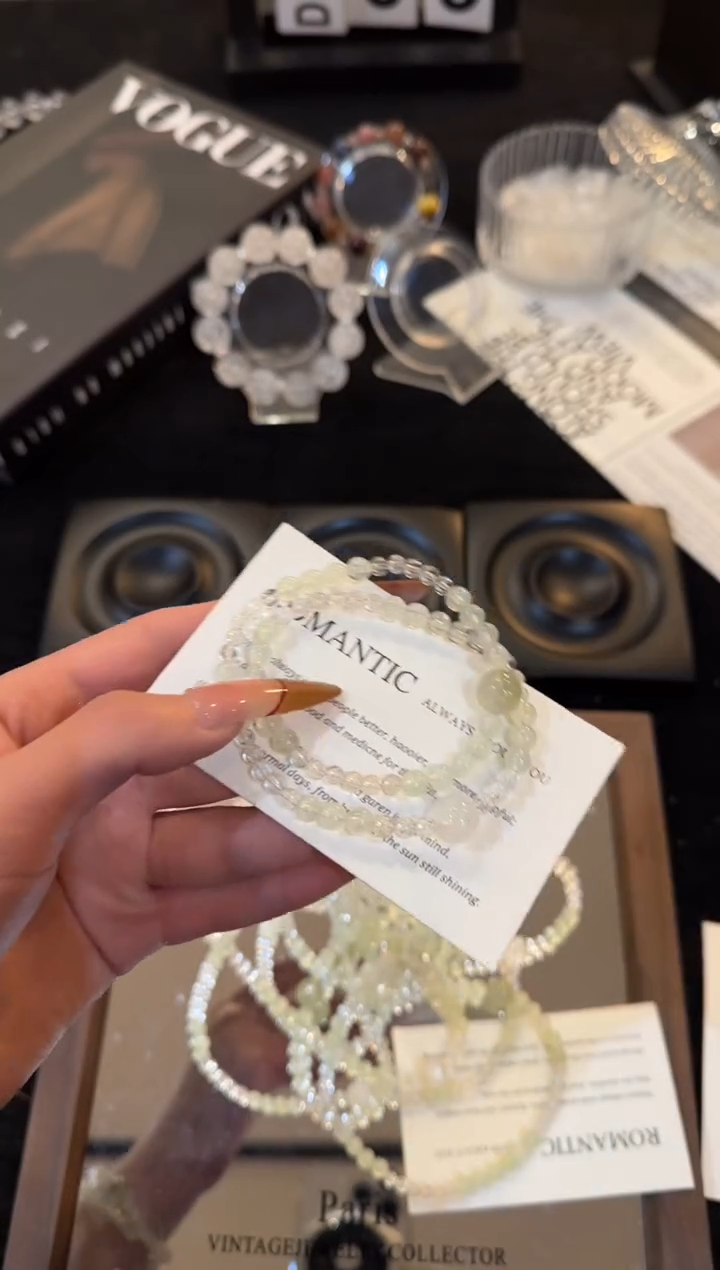 合金手链发晶葡萄石双圈x3405