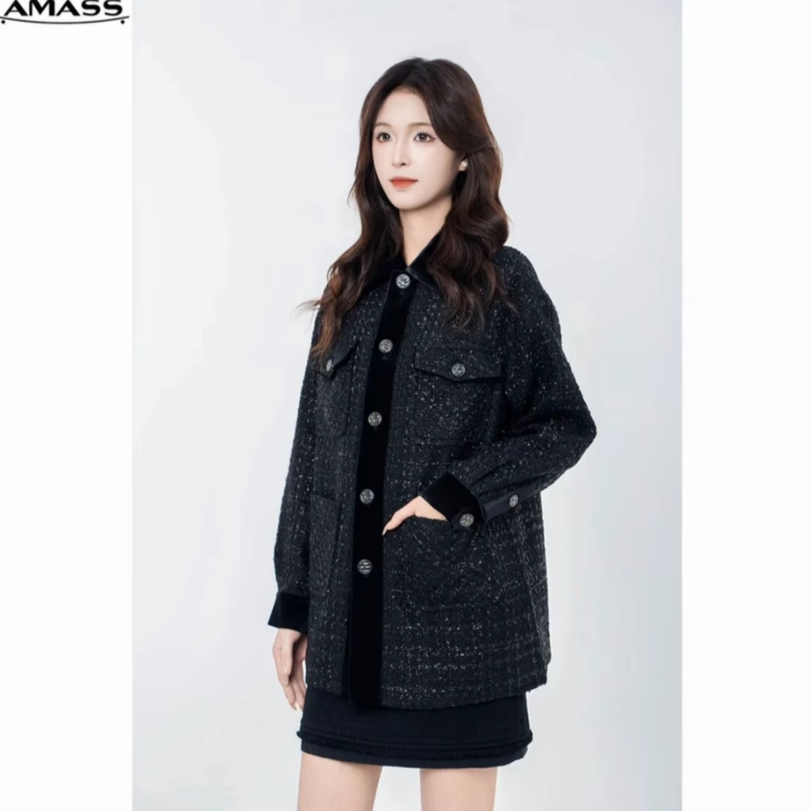 AMASS/阿玛施粗花呢小香风外套5400894