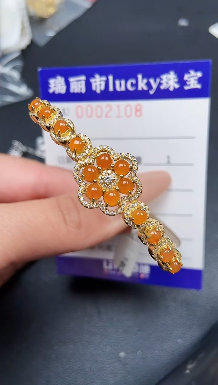 【闪购商品】翡翠颈饰银S925镶嵌2108