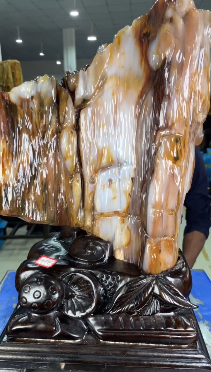 【闪购商品】硅化玉摆件未镶嵌59