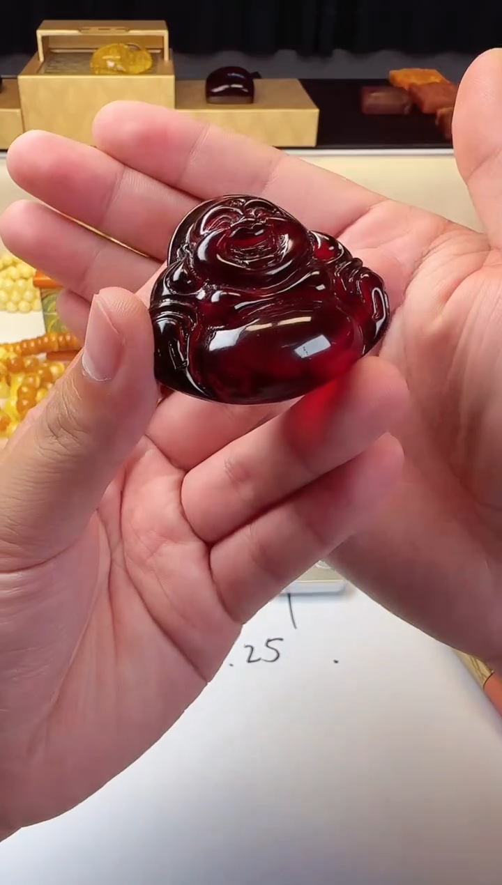 【闪购商品】血珀颈饰未镶嵌佛公吊坠送绳子