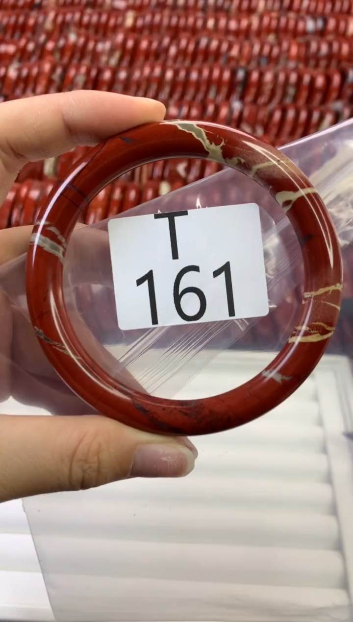 【闪购商品】碧石红碧石手镯未镶嵌161-61+