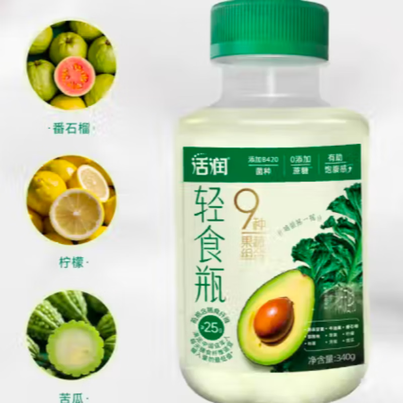 新希望华西塑瓶活润轻食瓶液体沙拉风味发酵乳340g