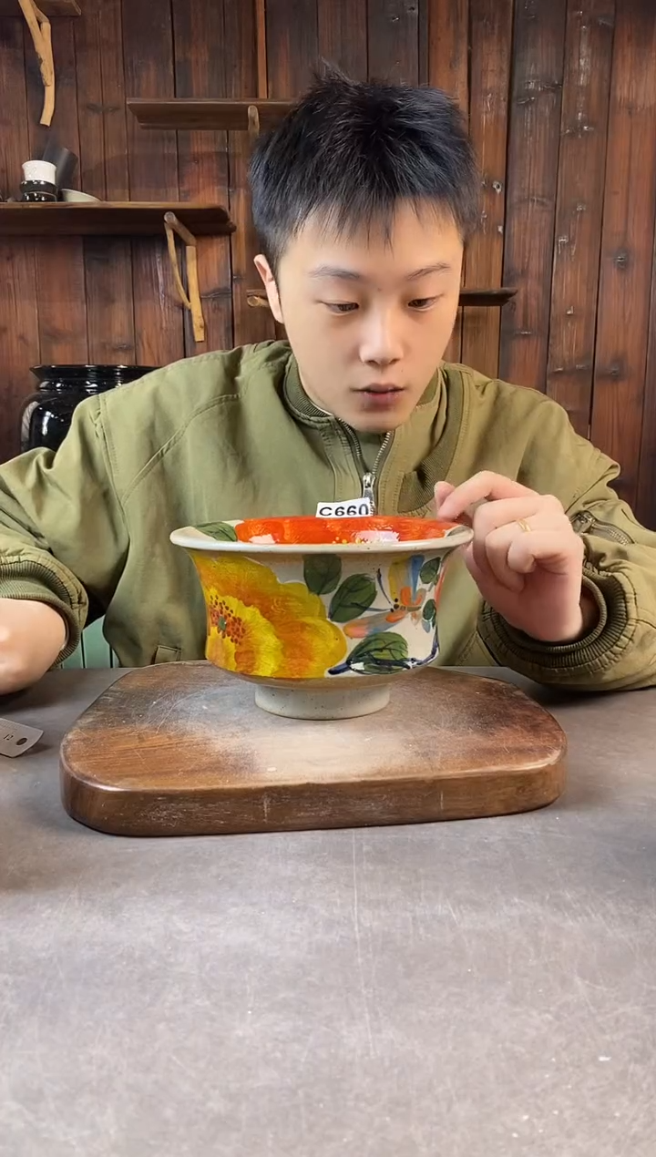 碗660，手工手绘，超值陶瓷