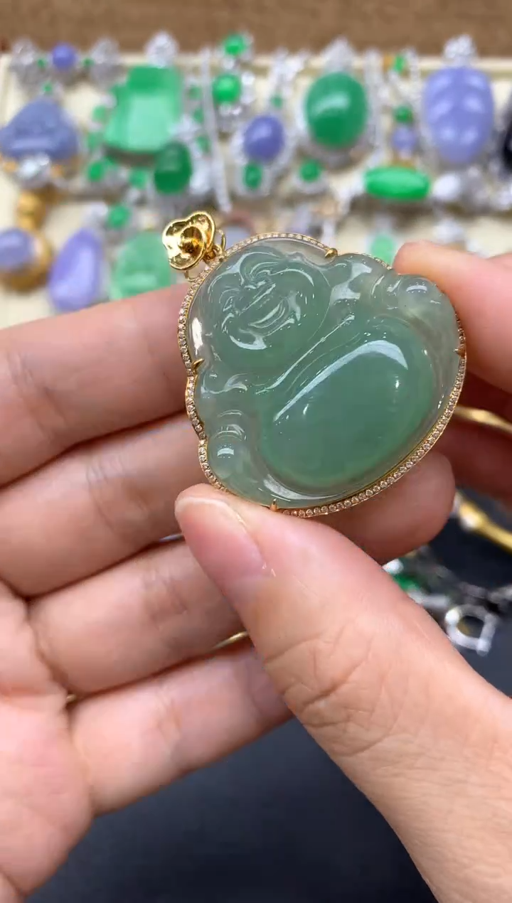 【闪购商品】翡翠颈饰18K金镶嵌211-中国好珍宝