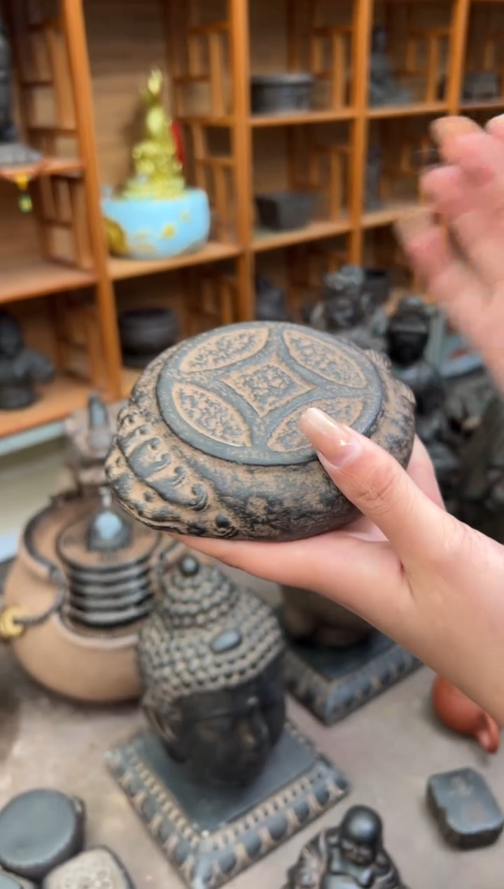 陶土【火山泥】金蟾小底座