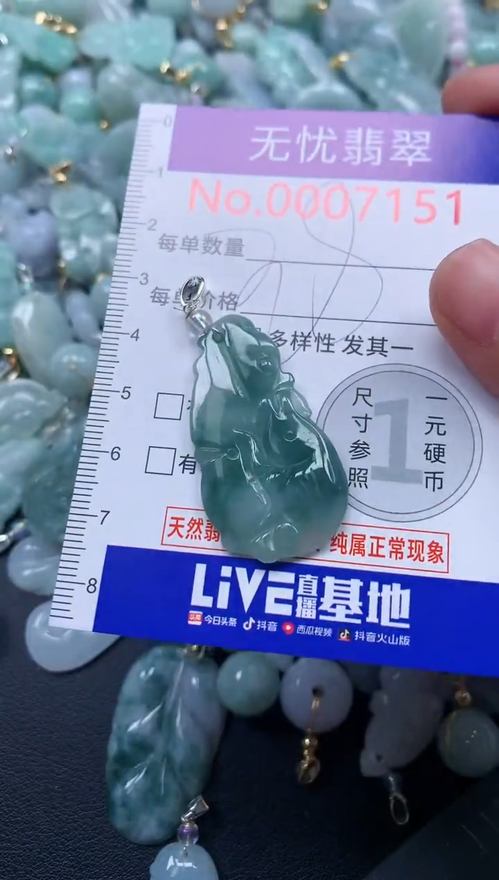 颈饰未镶嵌翡翠7151