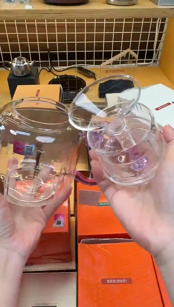 @@禾器晶彩莲君壶浅紫色