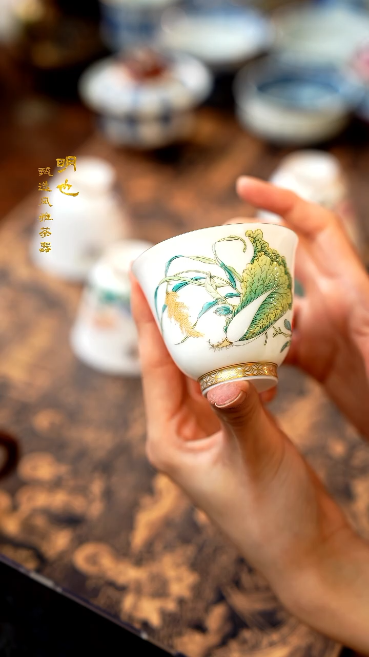 【闪购商品】1明也茶器/ 十二花神杯一个